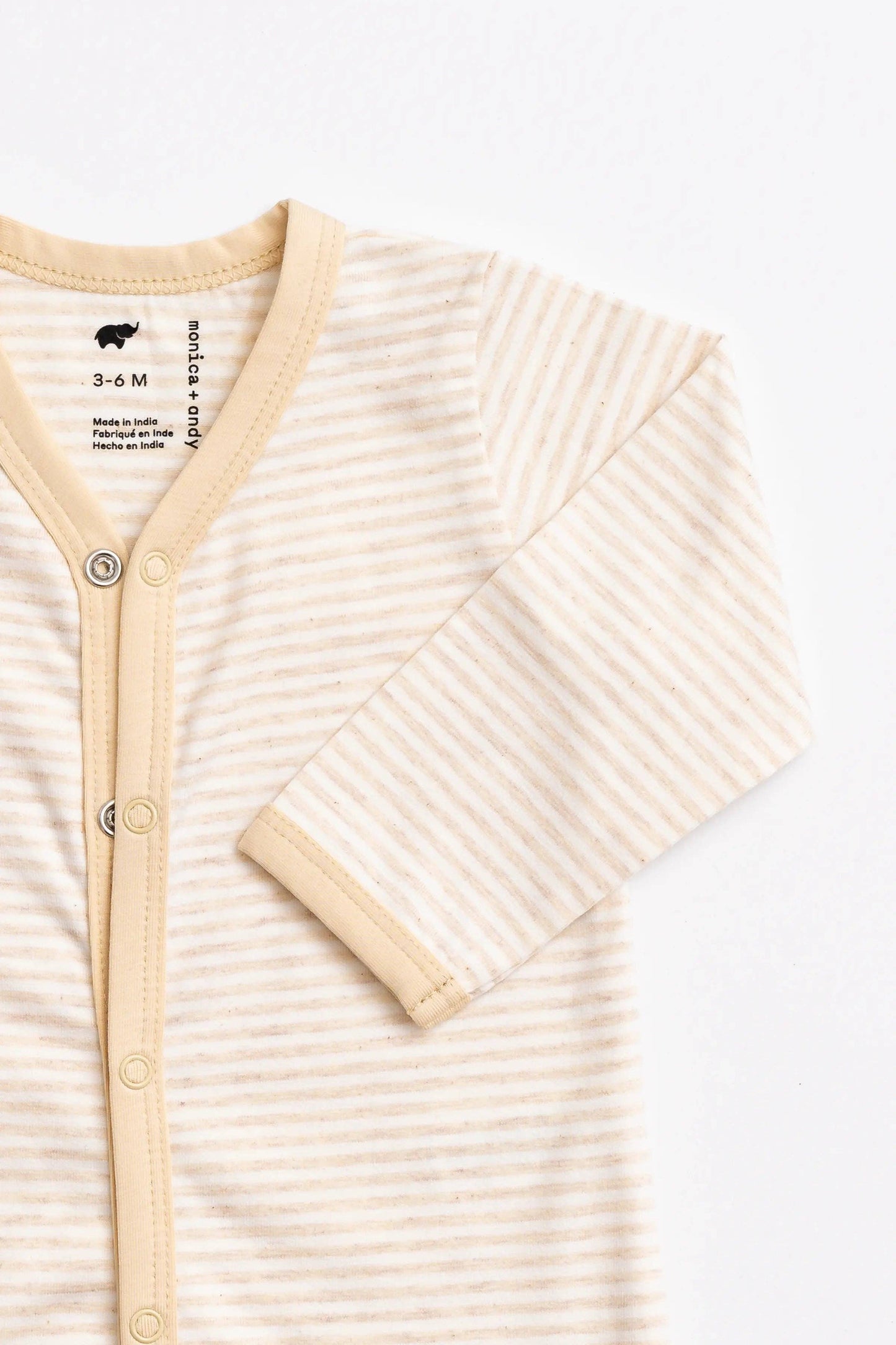 On the Go One-Piece- Cream French Stripe