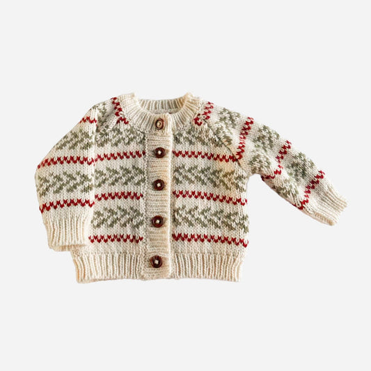 Evergreen Christmas Cardigan