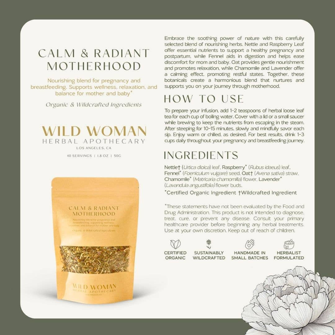 Calm & Radiant Motherhood Herb Tea