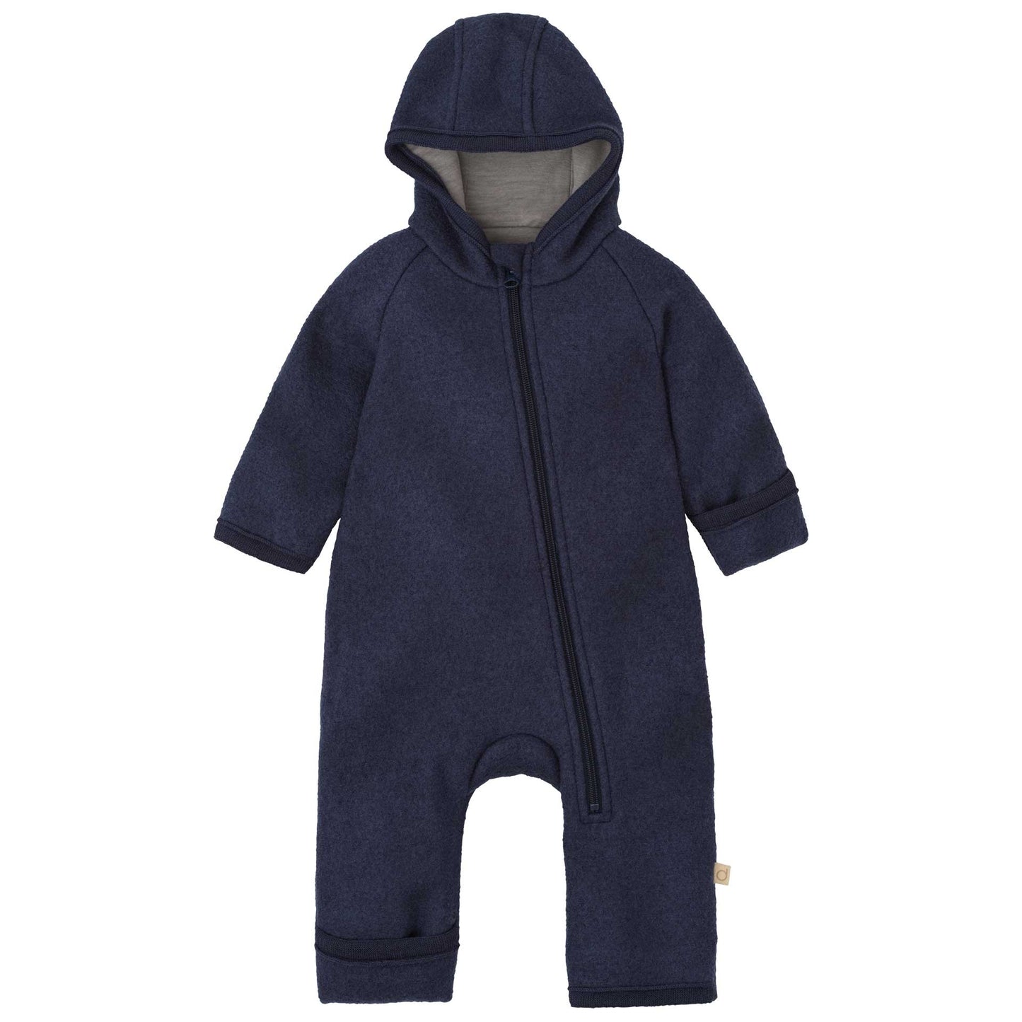 Wool Zip Overall - Indigo