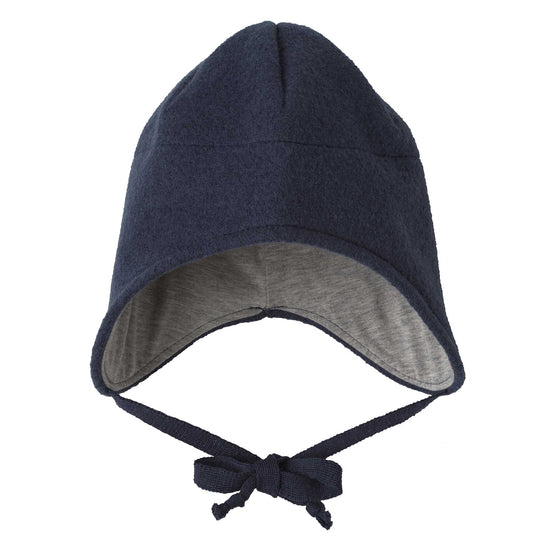 Boiled Wool Hat - indigo