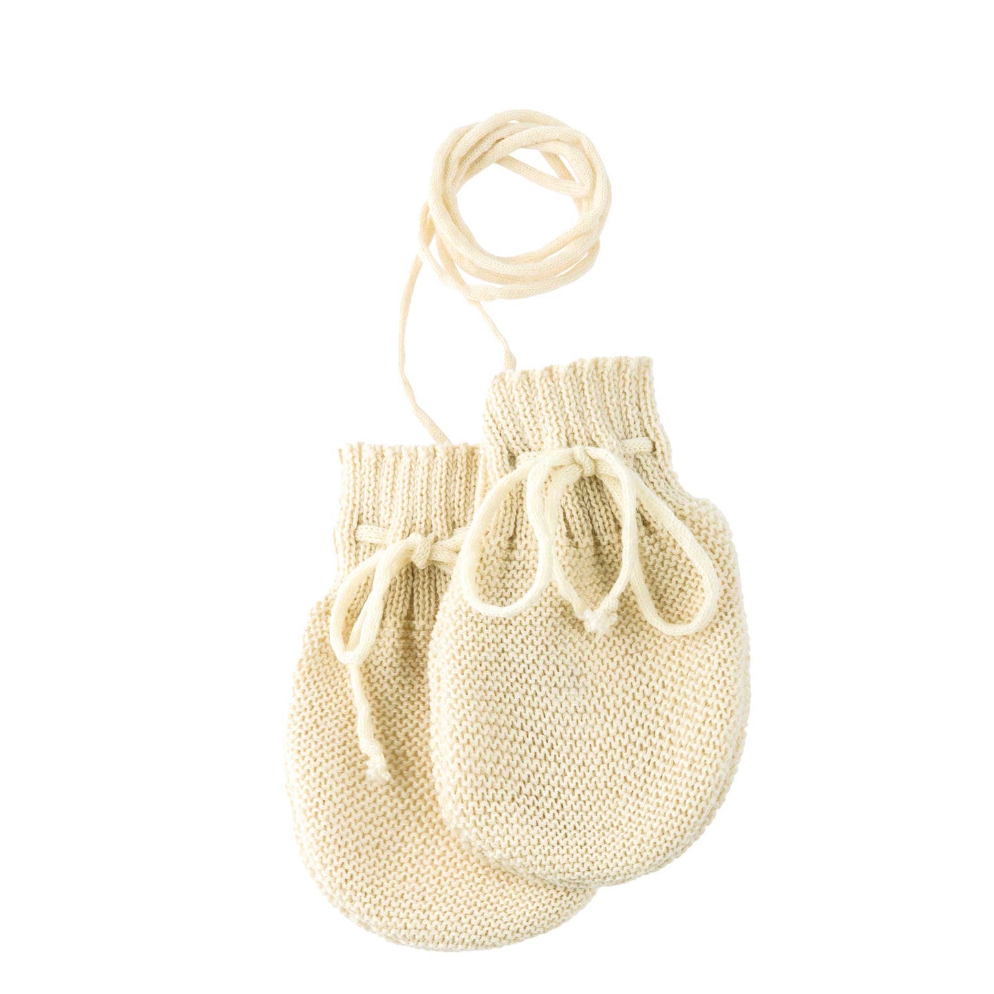 Baby Knitted Mittens- Natural