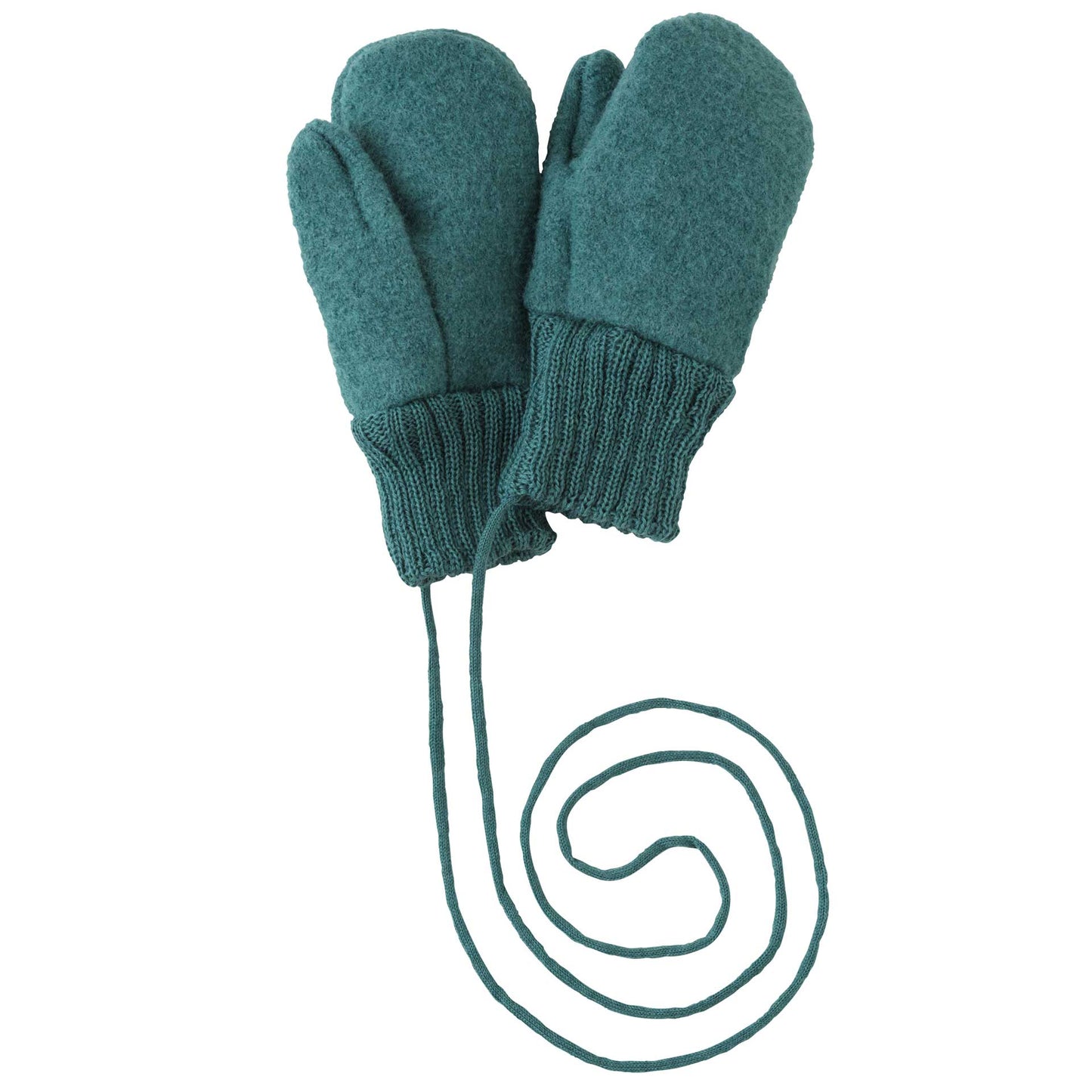 Boiled Wool Mittens- eucalytpus