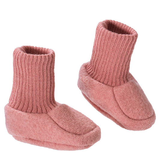 Boiled Wool Slippers- Soft Pink