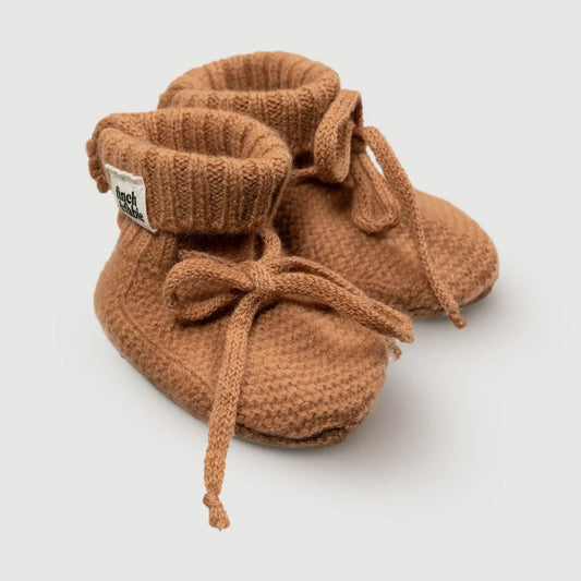 Wool Knitted Baby Booties
