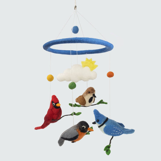 Felt Bird Mobile