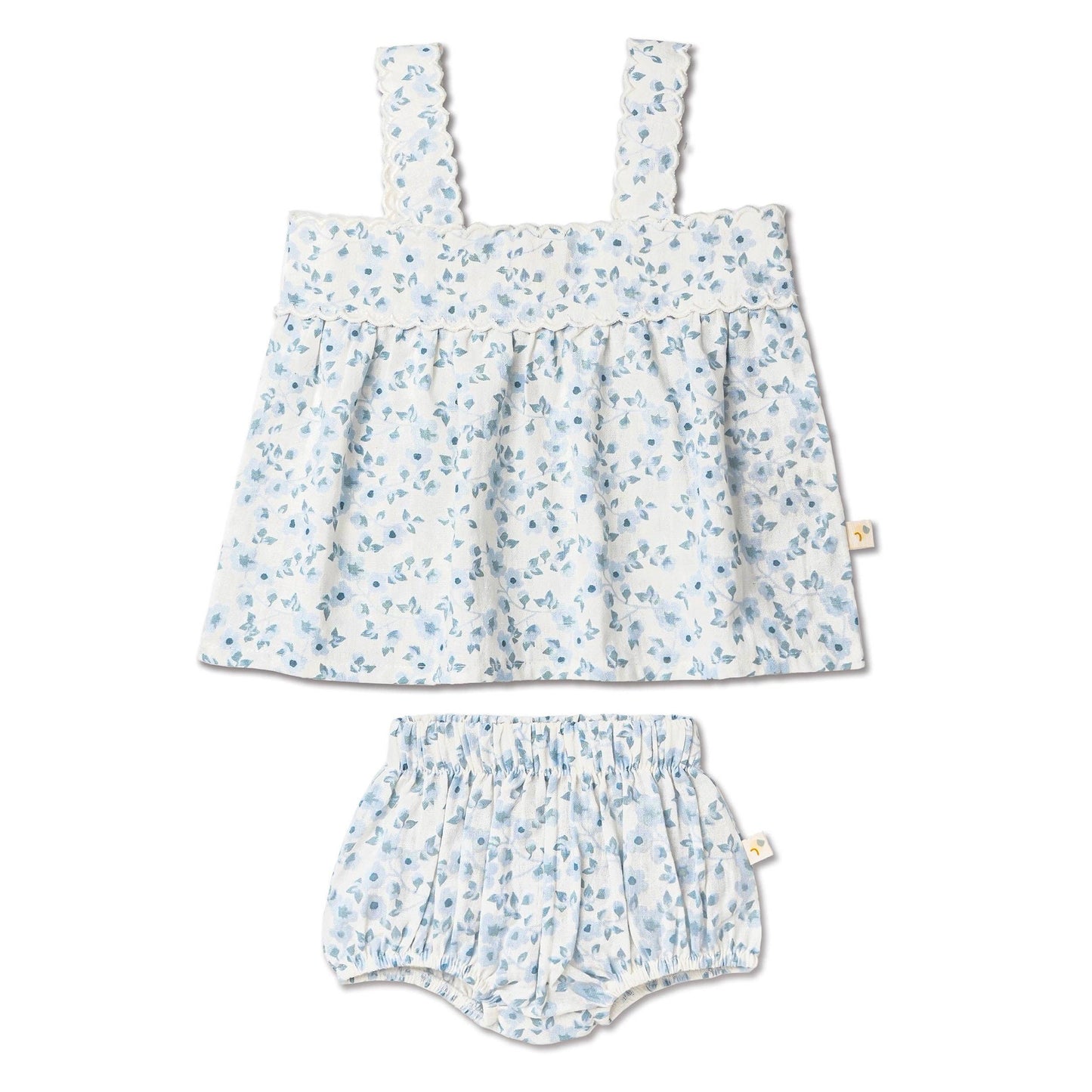 Scalloped Top & Bloomers Set