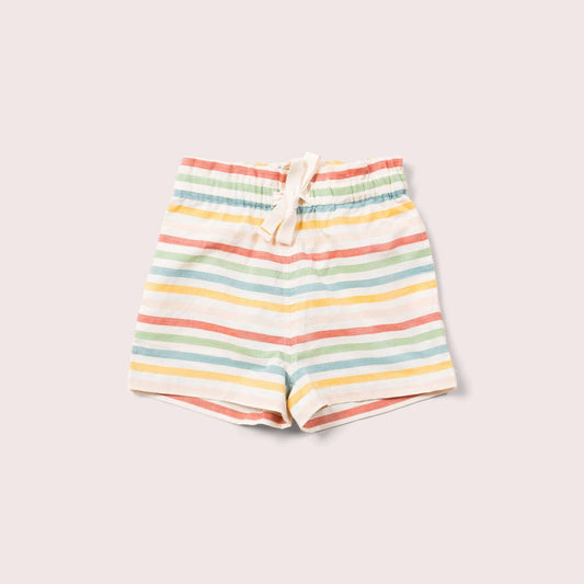 By The Sea Rainbow Striped Shorts