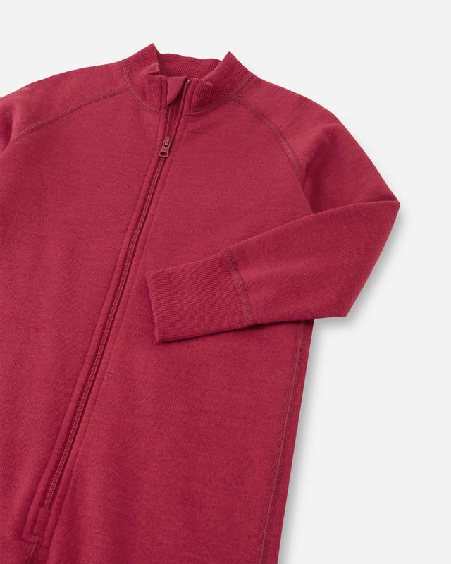 Parvin Wool Overall - Cranberry