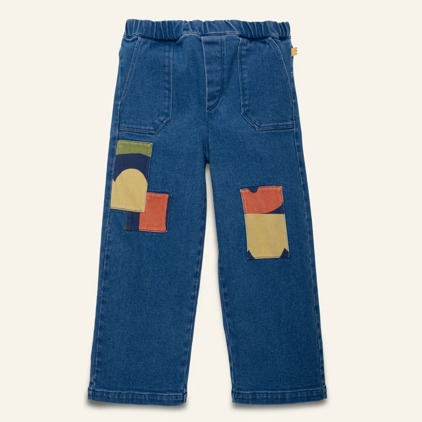 Patched Denim Pant