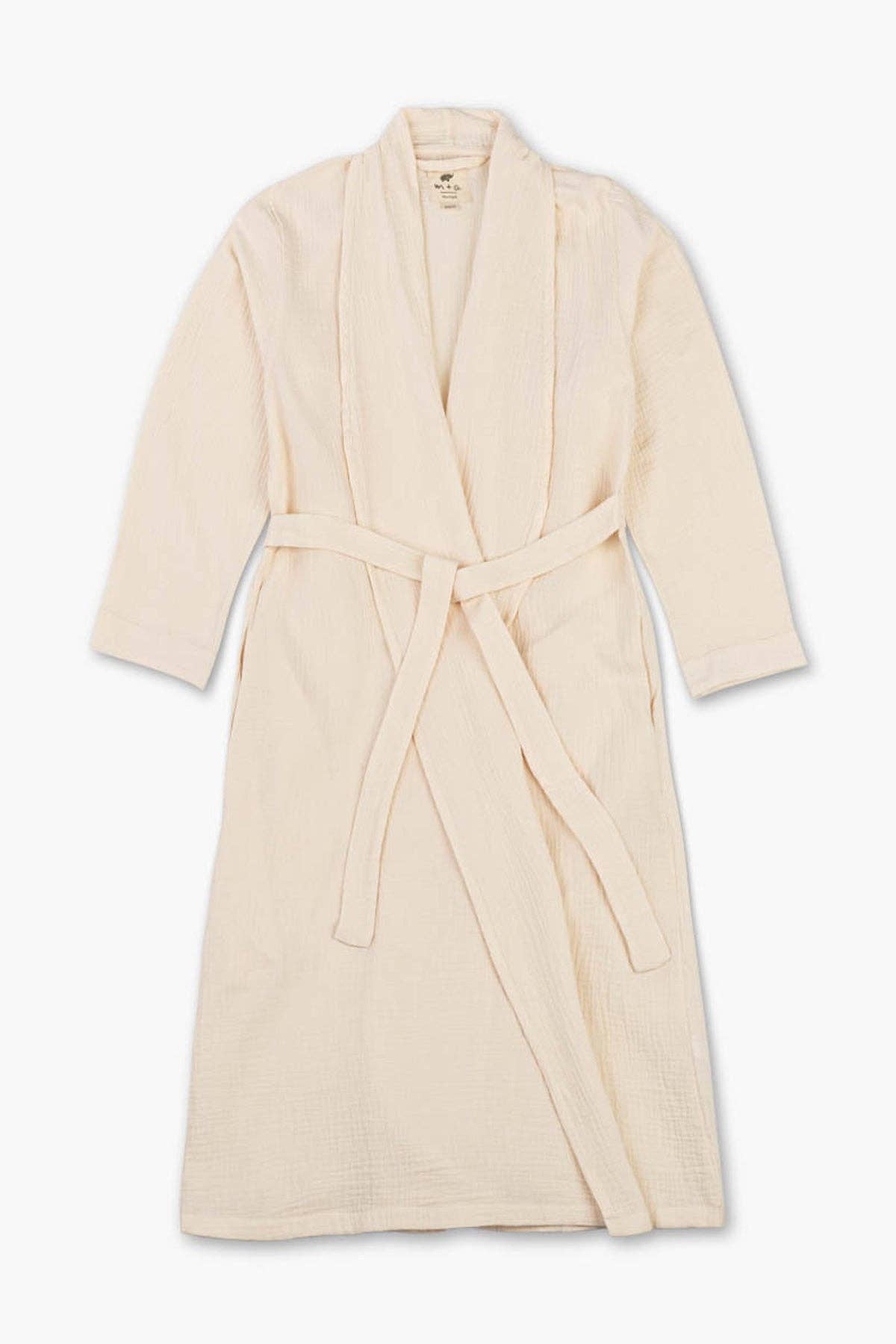 Organic Gauze Robe- Cream