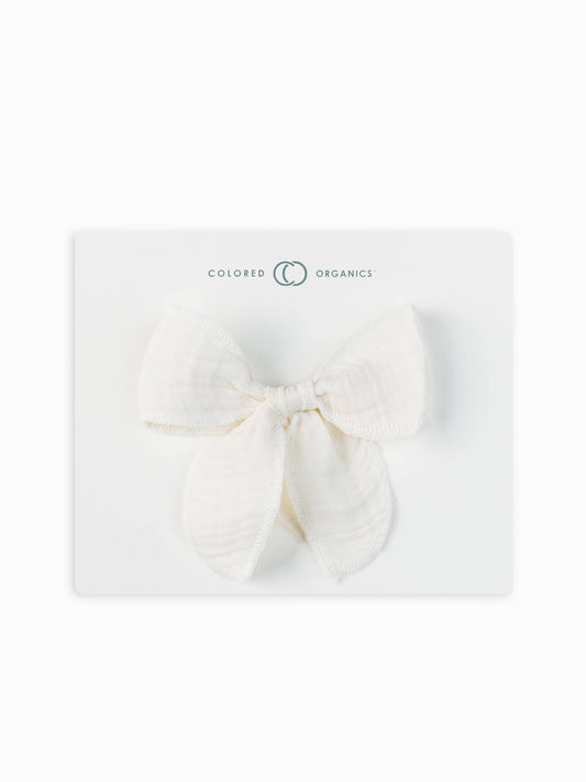Muslin Bow Hair Clip