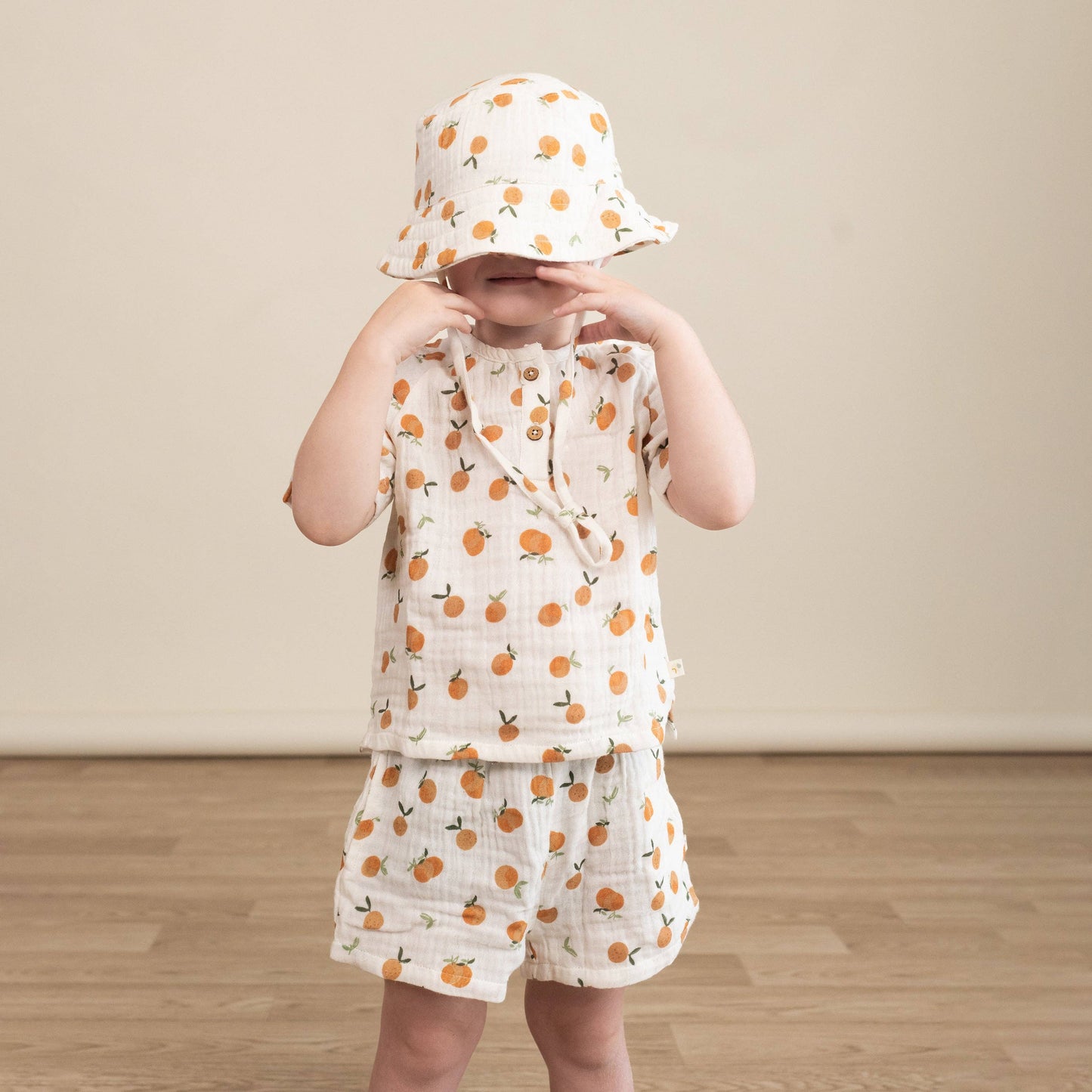 Mandarin Shirt & Shorts Set