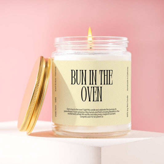 Bun in the Oven Candle