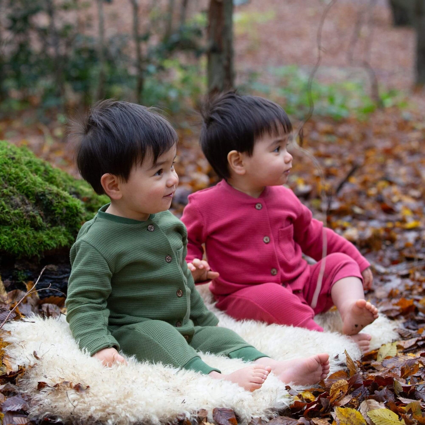 Chive Organic Waffle Playsuit