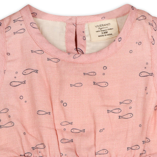 Fishes Ruffle Baby Romper