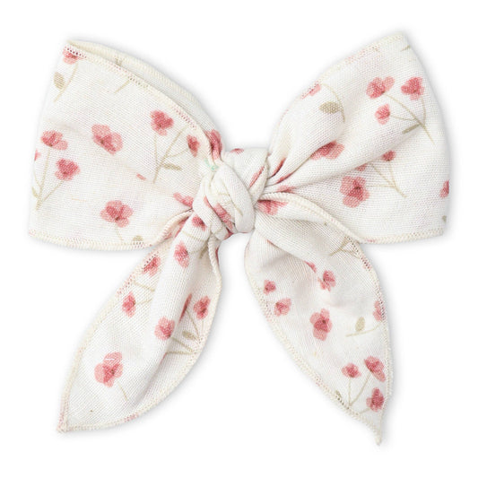 Hair Bow Clip - Pink  Bloom