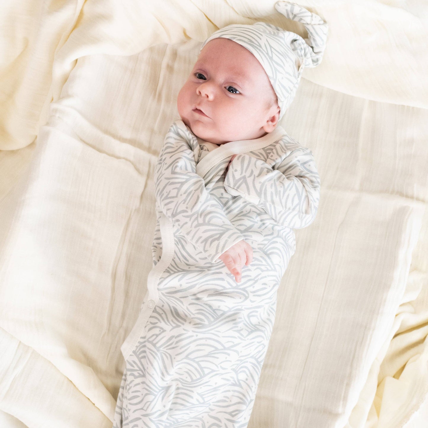 Organic Kimono Infant Sleep Gown