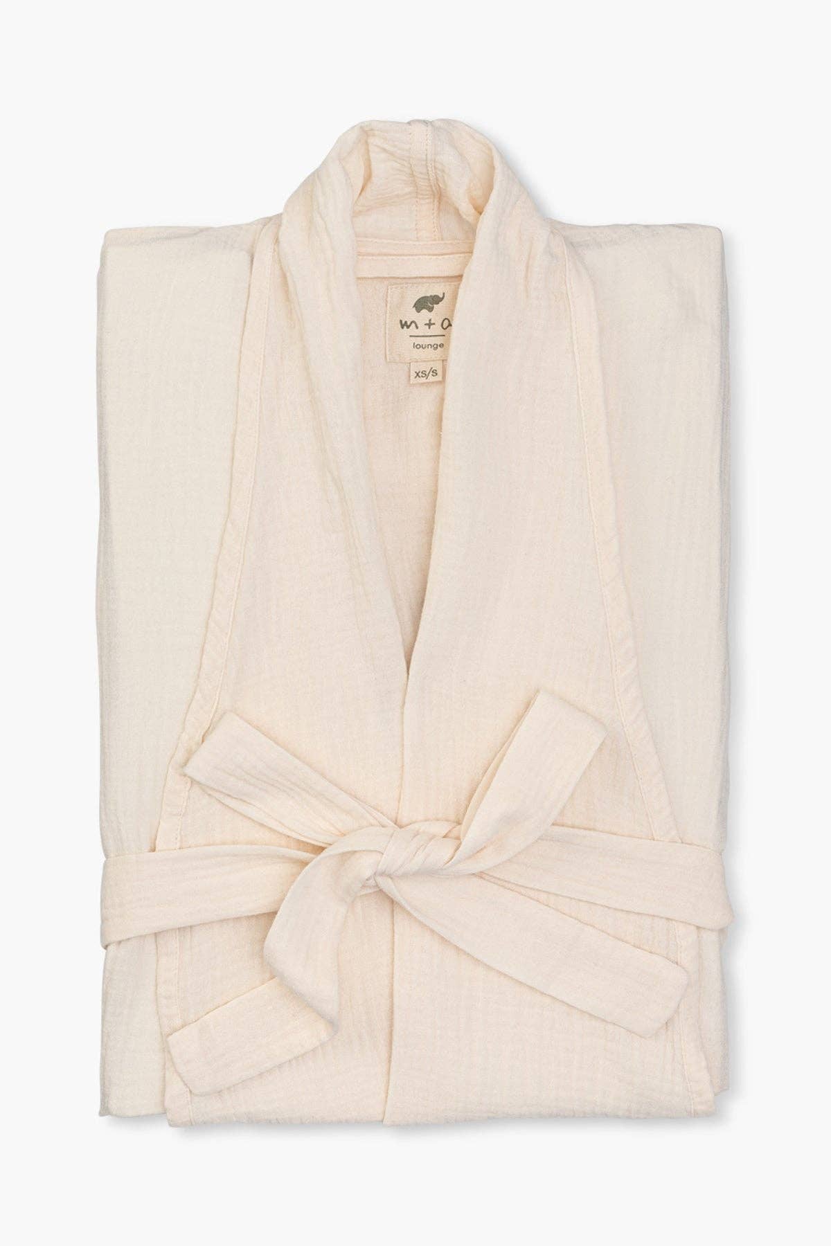 Organic Gauze Robe- Cream