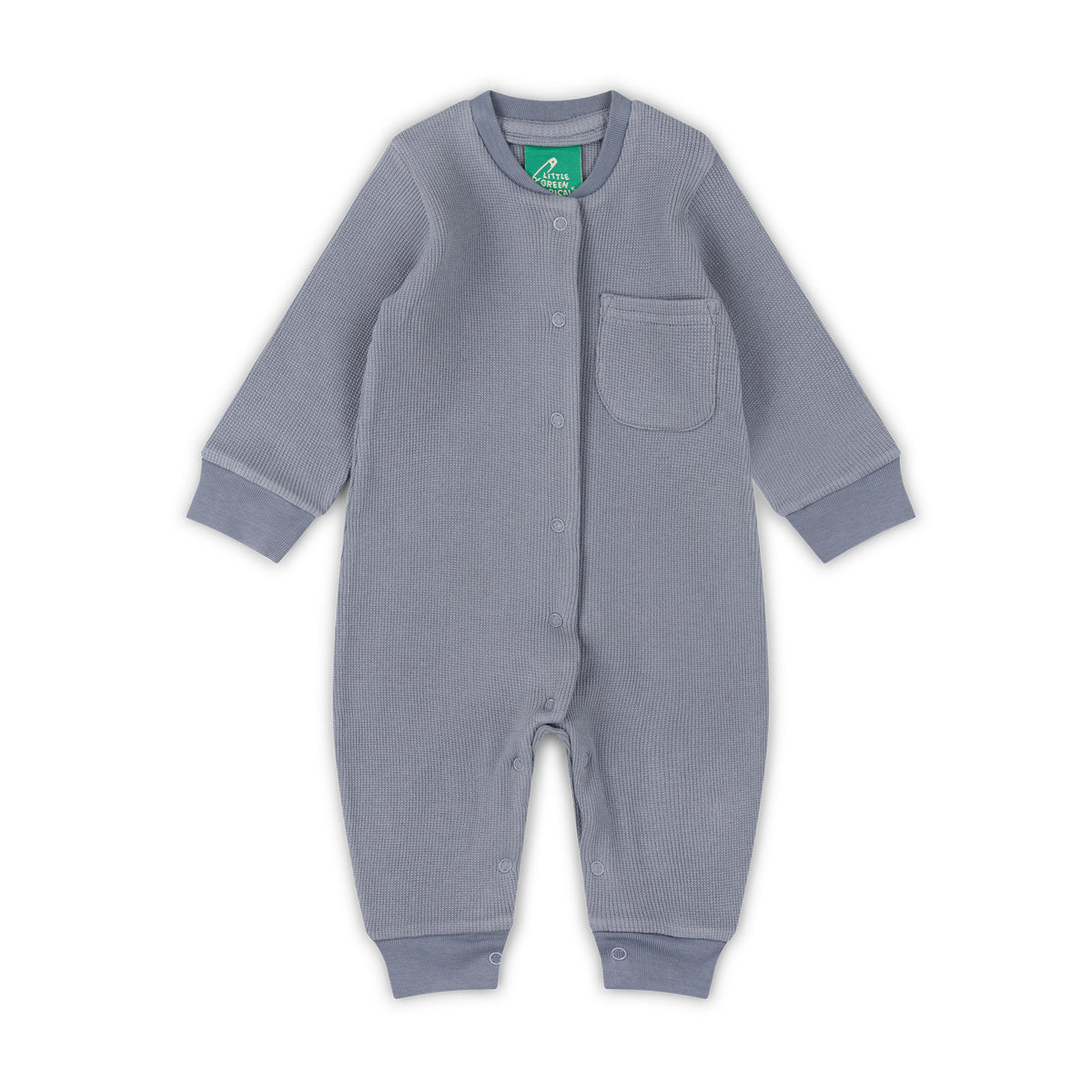 Corn Blue Organic Waffle Playsuit