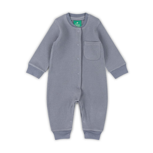 Corn Blue Organic Waffle Playsuit
