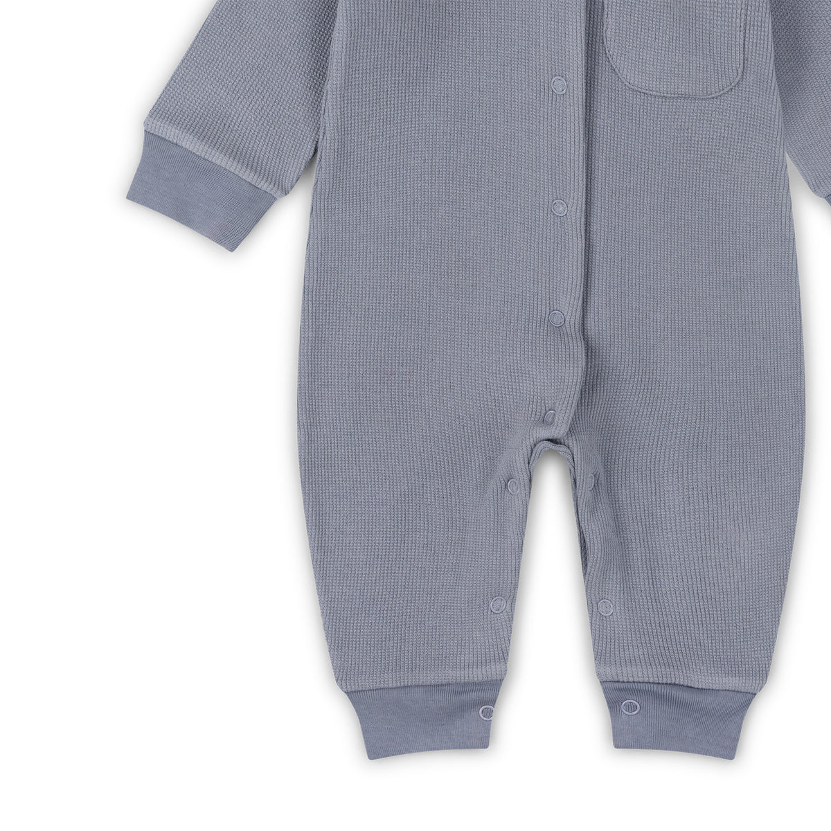 Corn Blue Organic Waffle Playsuit
