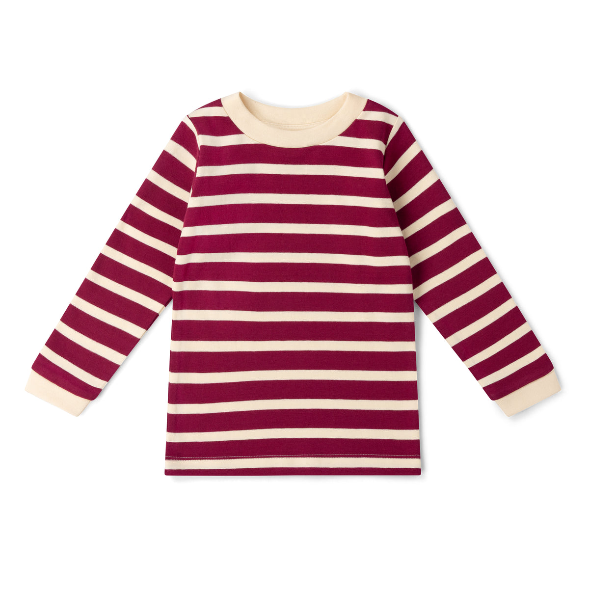 Berry Striped Long Sleeve T-Shirt