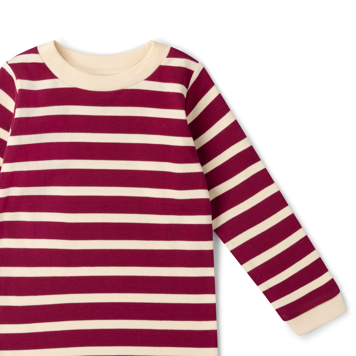 Berry Striped Long Sleeve T-Shirt