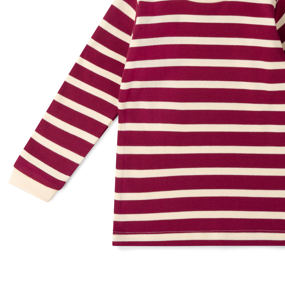 Berry Striped Long Sleeve T-Shirt