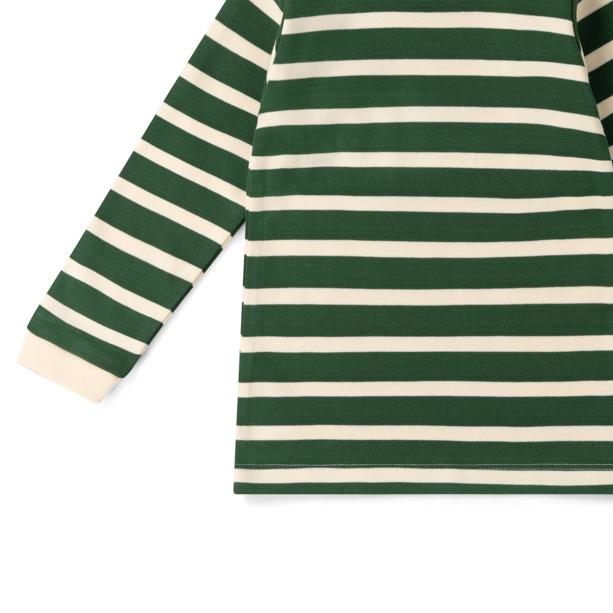 Olive Striped Long Sleeve T-Shirt