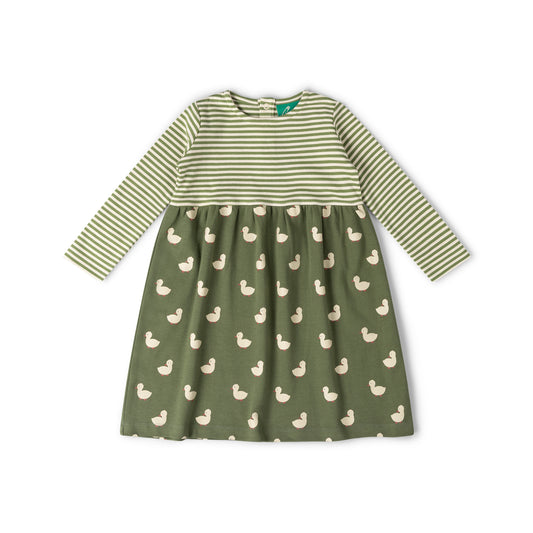 Olive Ducks Easy-Peasy Long Sleeve Dress