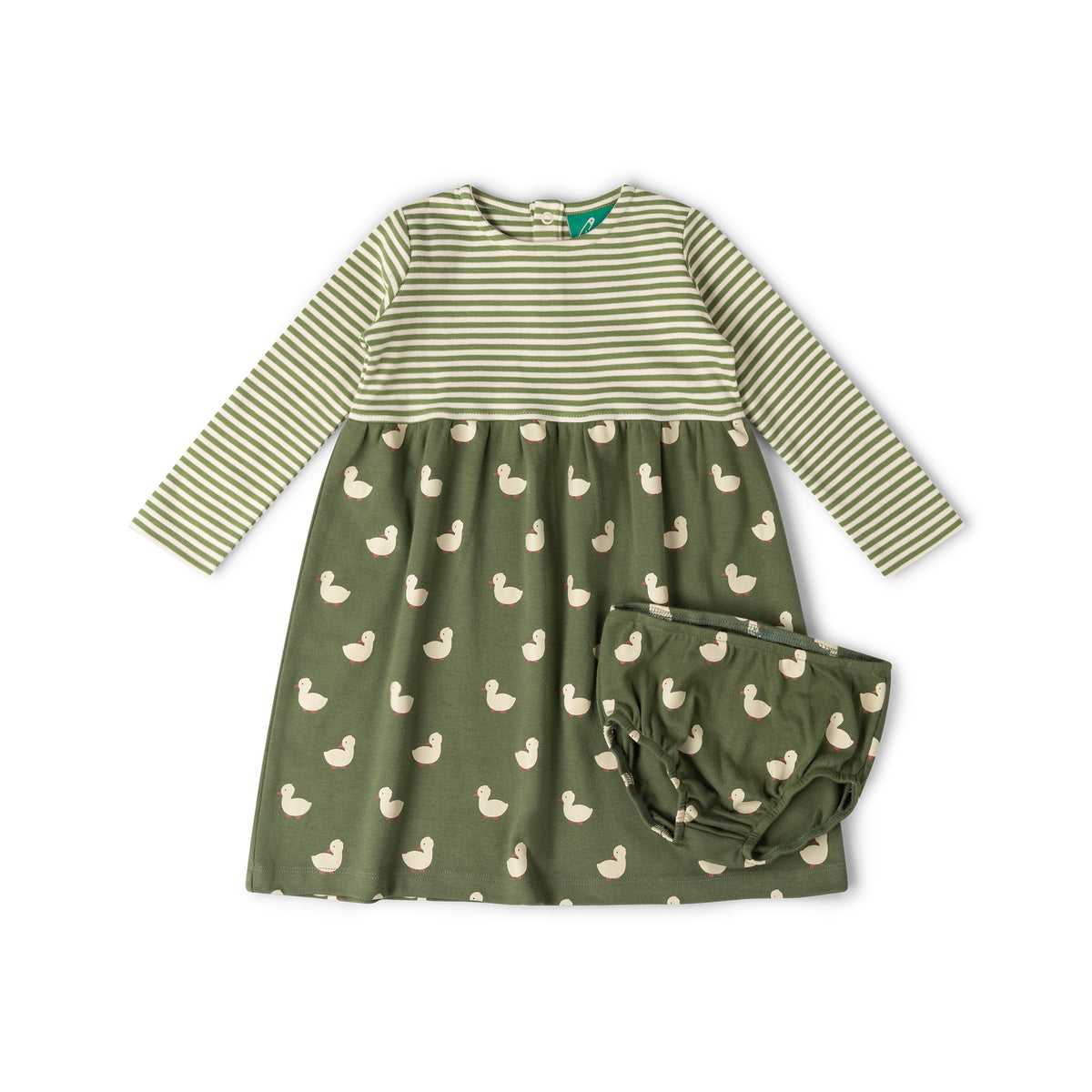 Olive Ducks Easy-Peasy Long Sleeve Dress