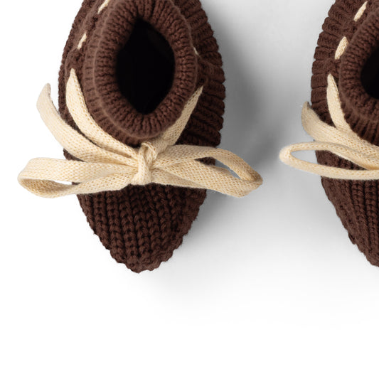 Hazelnut Knitted Booties