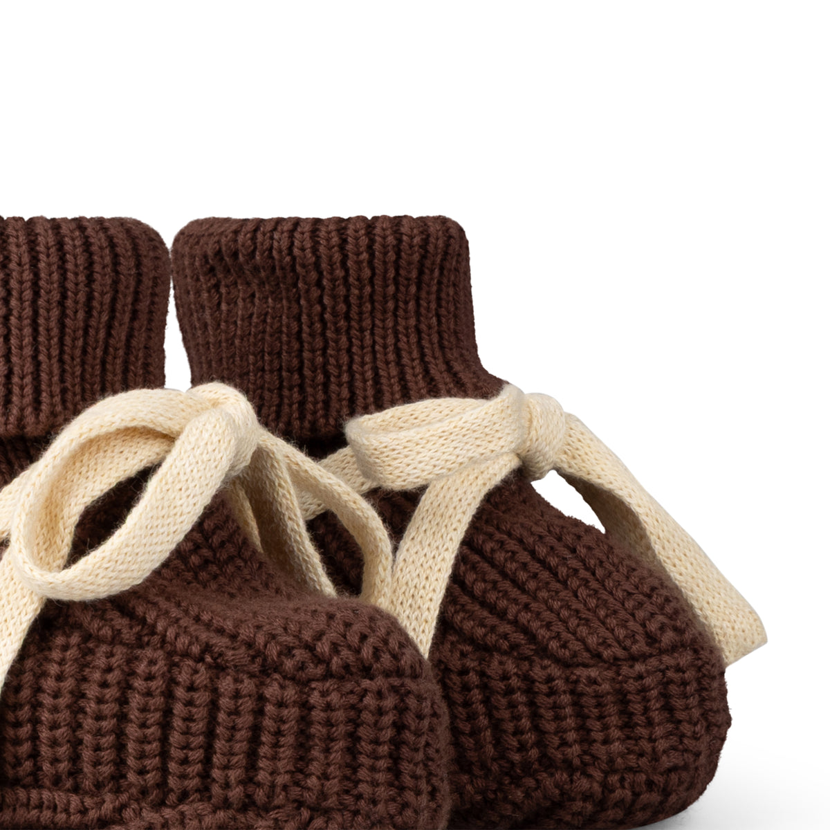 Hazelnut Knitted Booties