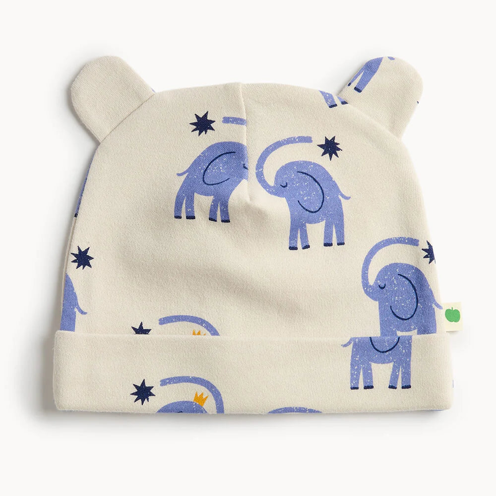 Elephant Print Baby Hat