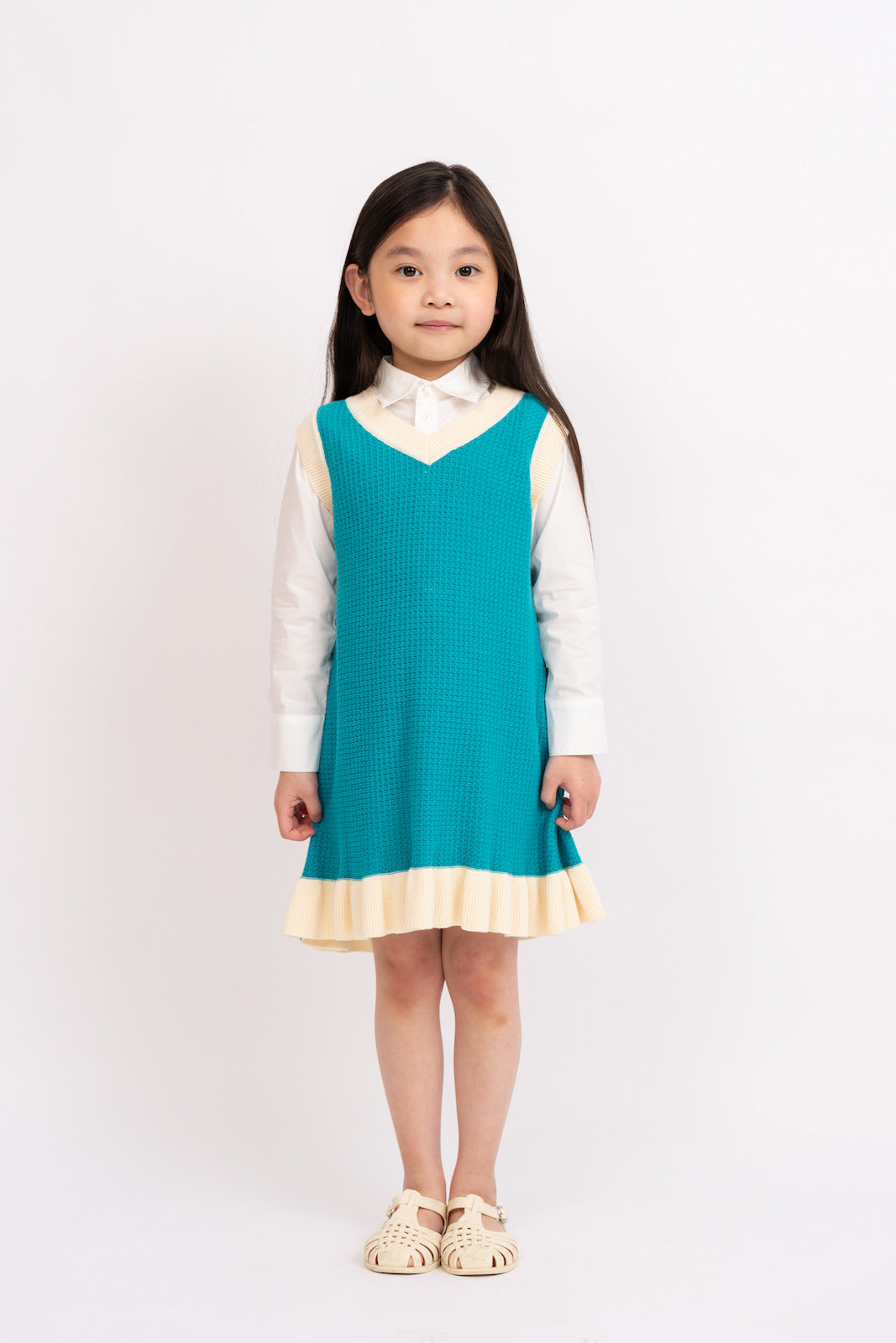 V-Neck Knit Dress
