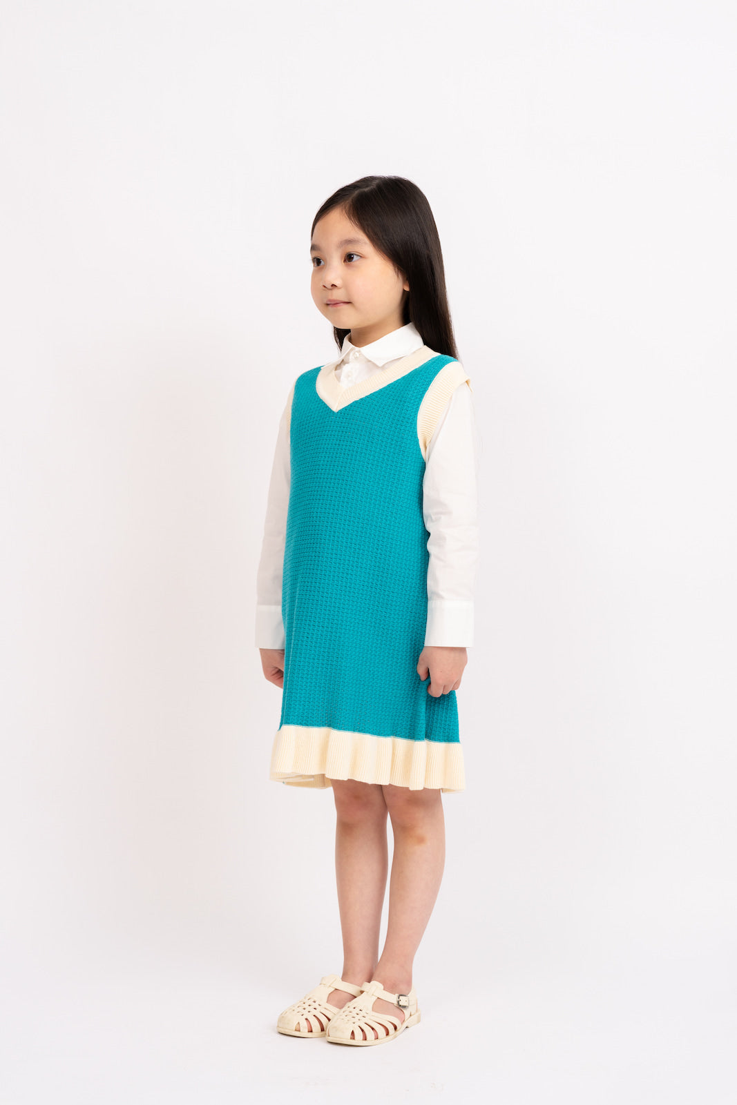 V-Neck Knit Dress