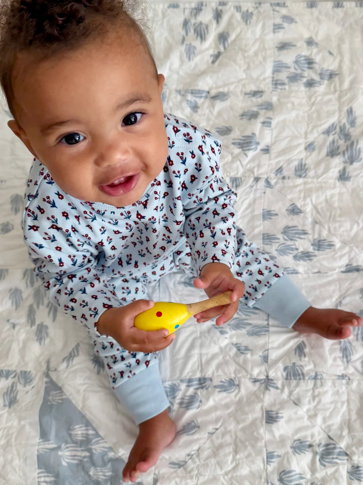 Baby Long Sleeve + Jogger  Set- Ditsy