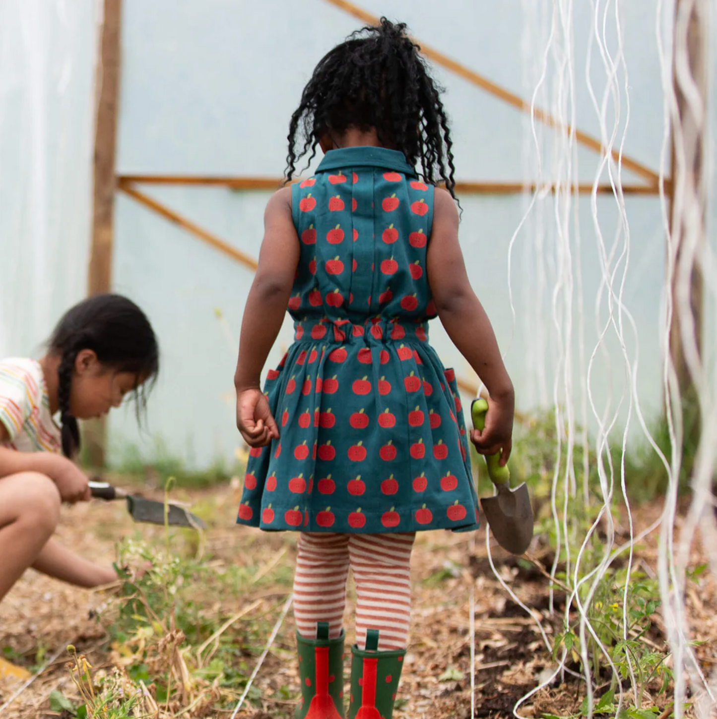 Apple Pinafore Dress