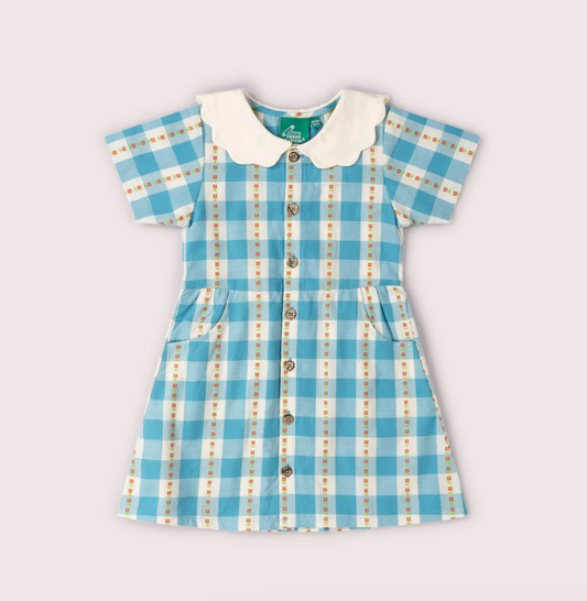 Blue Check Summer Dress