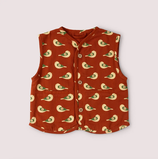Spring Birds by the Sea Gilet Vest