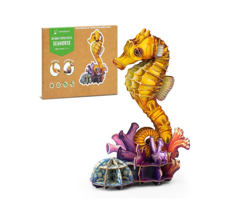 Seahorse Paper Puzzle