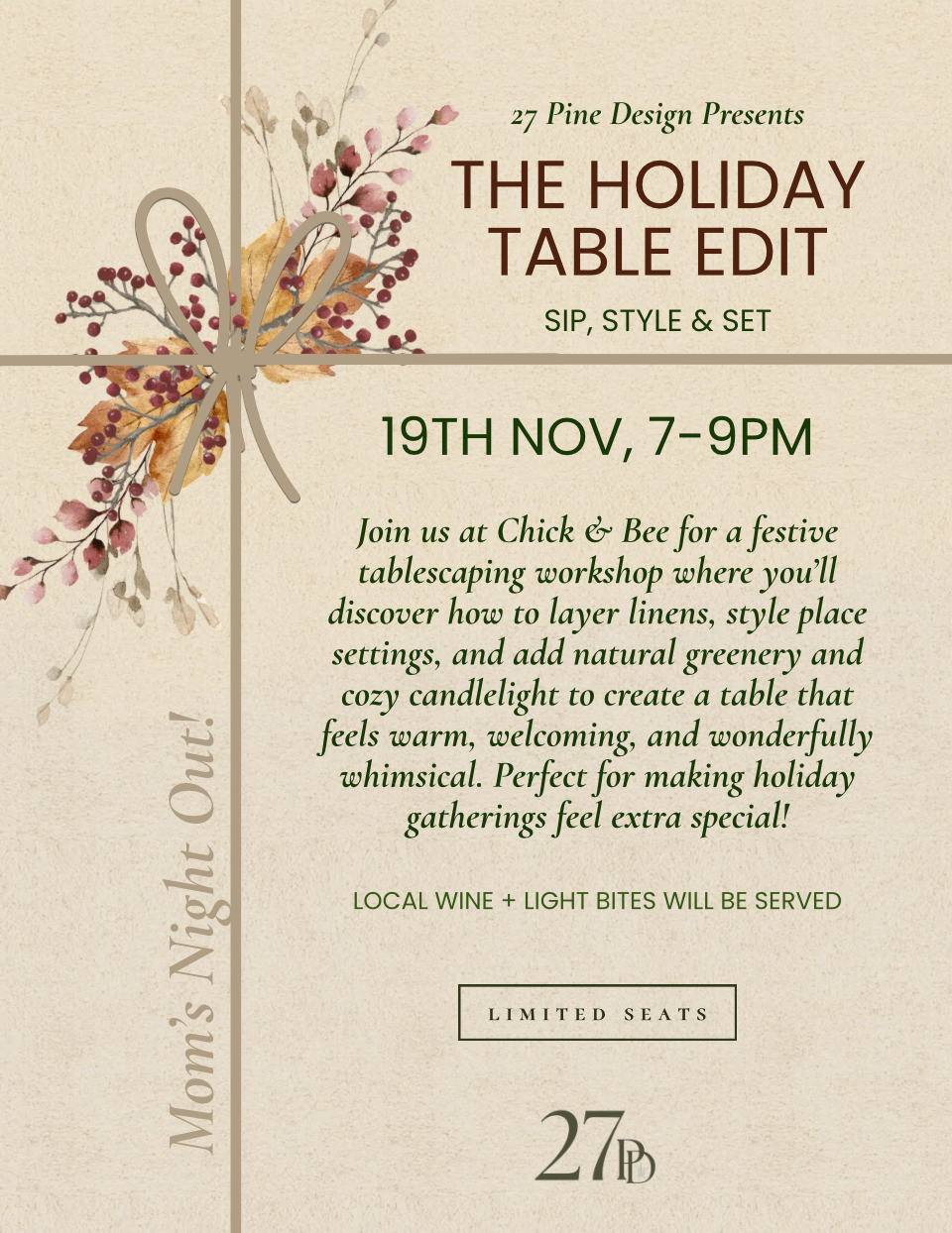 The Holiday Table Edit Workshop