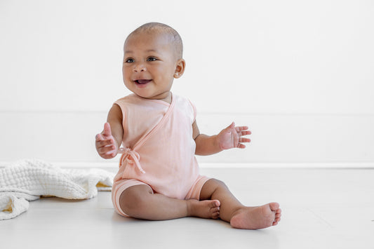 Ribbed Sleeveless Kimono Playsuit