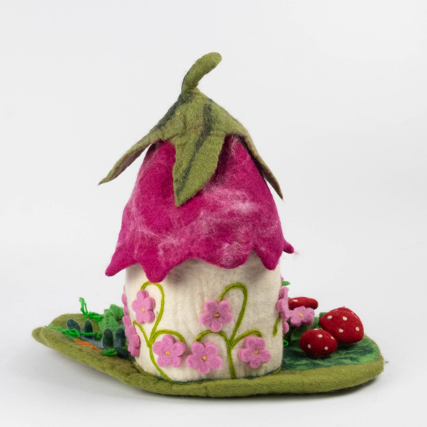 Felt Pink Fairy Cottage