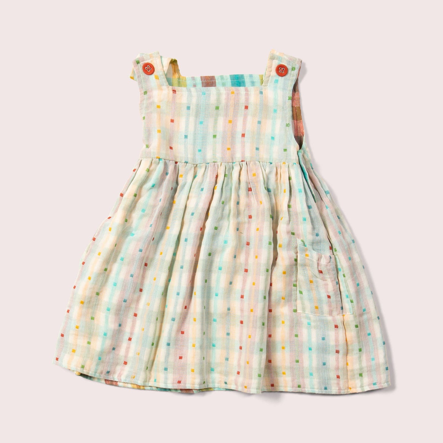 Reversible Rainbow Pinny Dress