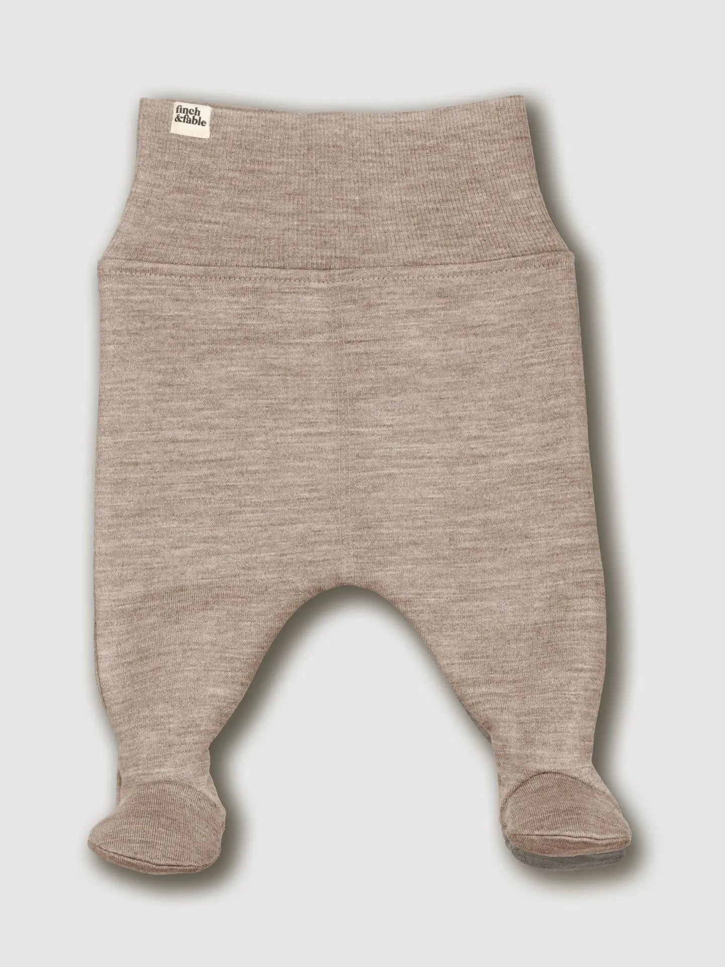 Wool Fleece Footed Pants
