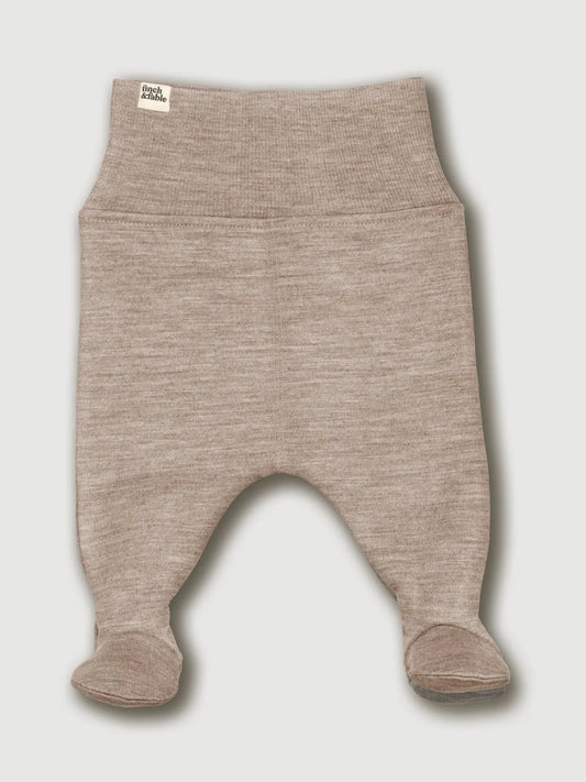 Wool Fleece Footed Pants