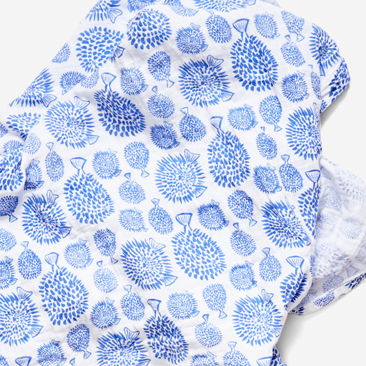 Blowfish Muslin Swaddle Blanket