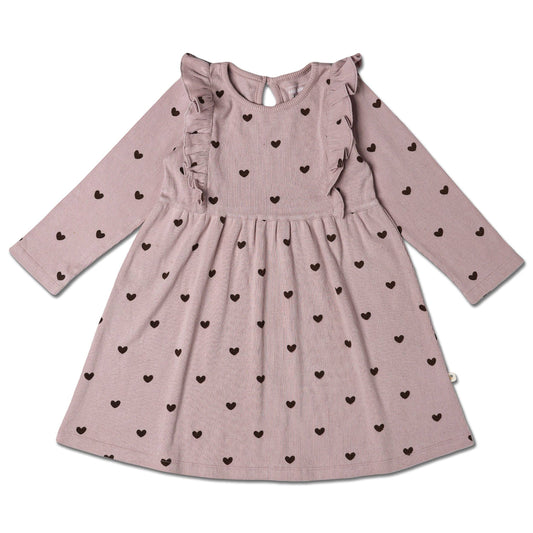Lovable Hearts Ruffle Dress